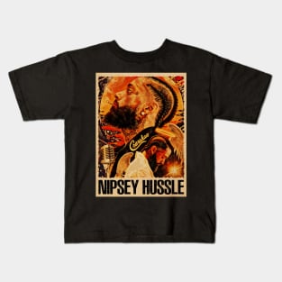 Marathon Mindset Nipsey Hussle's Strength In Images Kids T-Shirt